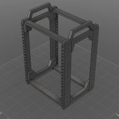 Mini Rack 10" - rack server 10 inch cho thanh ray NavePoint hoặc Gator Rackworks