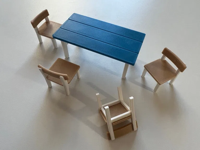 Bộ Bàn Ăn Nhà Búp Bê - Image 1