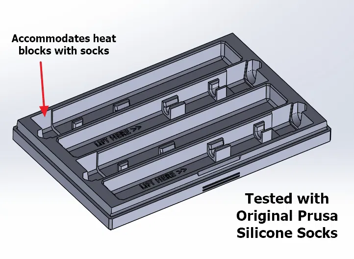 Hộp Đựng Cứng Bộ Đùn MK4 / XL / Core One Nextruder - Có Choàng (4x) - Image 2