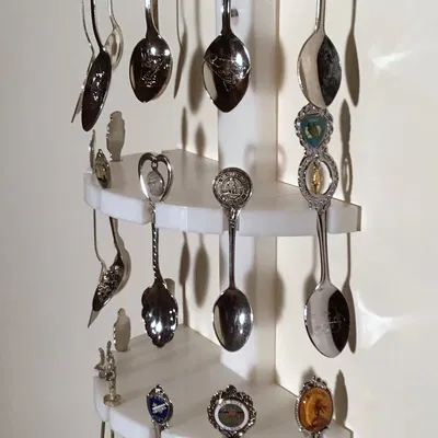 Kệ Treo Tường Trưng Bày Muỗng Sưu Tầm Đẹp Mắt