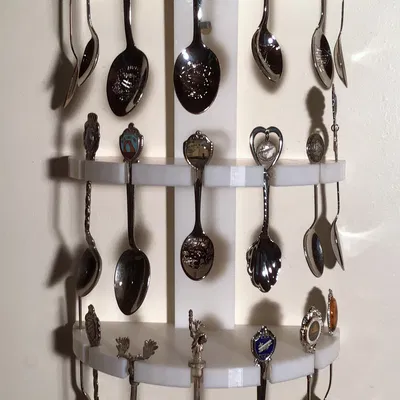 Kệ Treo Tường Trưng Bày Muỗng Sưu Tầm Đẹp Mắt
