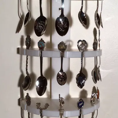 Kệ Treo Tường Trưng Bày Muỗng Sưu Tầm Đẹp Mắt