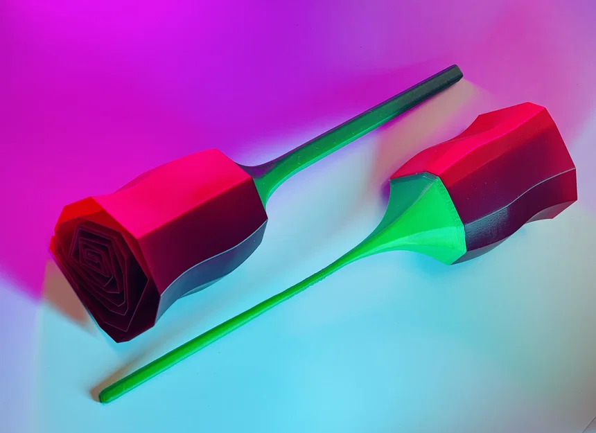 Cành Hoa Hồng Phong Cách Low Poly [Cập Nhật!] - Image 1