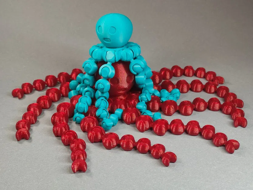 Bạch Tuộc Dễ Thương Khớp Nối Cử Động - Image 4