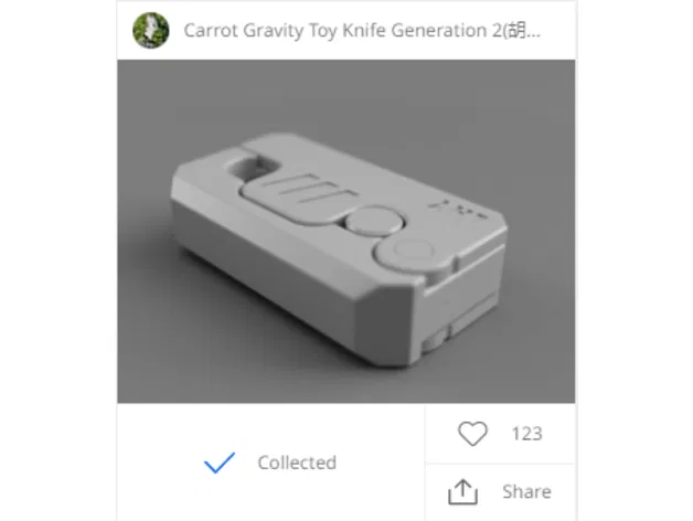 Remix Dao Găm Đồ Chơi Trọng Lực Cà Rốt Thế Hệ 2 (Không cần vít, keo) - Image 3