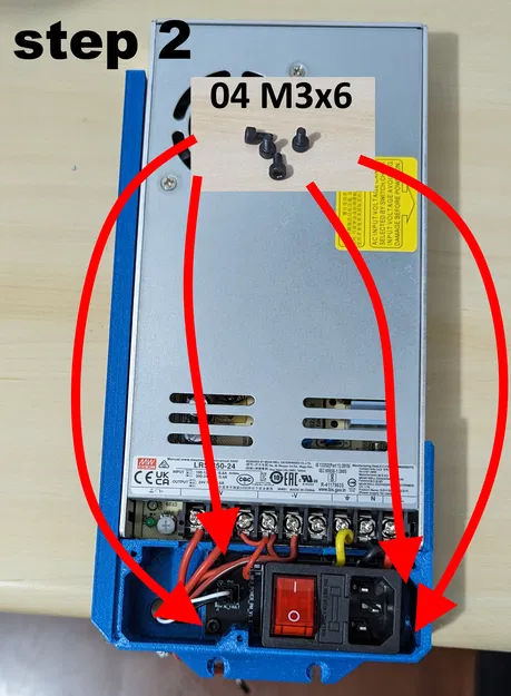 Giá đỡ bộ nguồn FYSETC MW LRS-350-24 cho Prusa MK3S+ & MK4 - Image 6