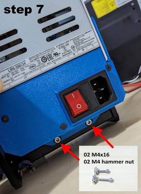 Giá đỡ bộ nguồn FYSETC MW LRS-350-24 cho Prusa MK3S+ & MK4 - Image 11