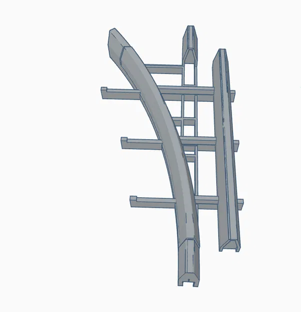 Mô Hình Ngã Ba Đường Ray Xe Lửa Monorail Disney - Image 1