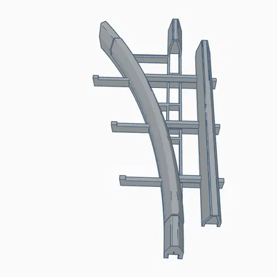 Mô Hình Ngã Ba Đường Ray Xe Lửa Monorail Disney