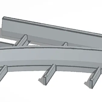 Mô Hình Ngã Ba Đường Ray Xe Lửa Monorail Disney