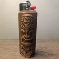 Vỏ Bọc Bật Lửa Bic Hình Tượng Tiki - Thumbnail 1