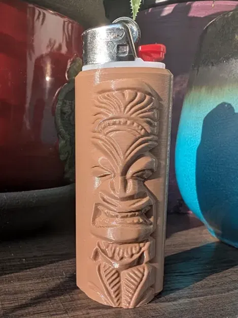 Vỏ Bọc Bật Lửa Bic Hình Tượng Tiki - Image 2