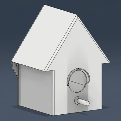 Mẫu Chuồng Chim Đơn Giản. In Một Mảnh.