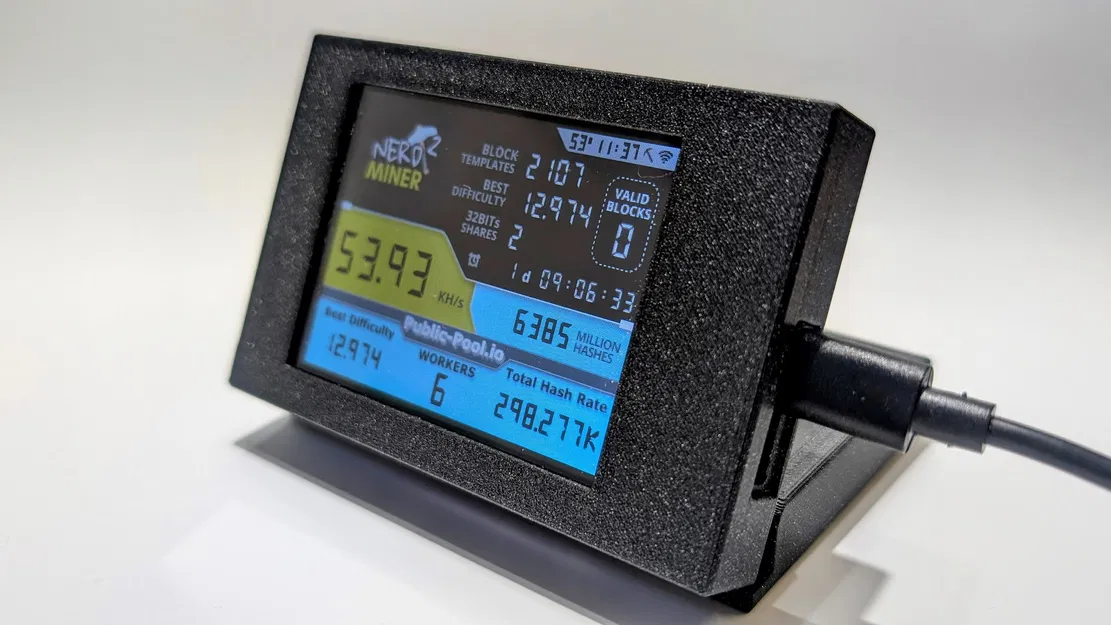 Vỏ ESP32 NerdMiner có chân đế - Image 1