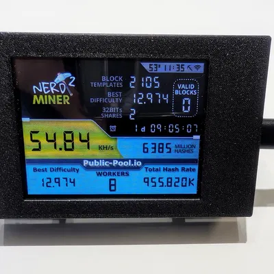 Vỏ ESP32 NerdMiner có chân đế