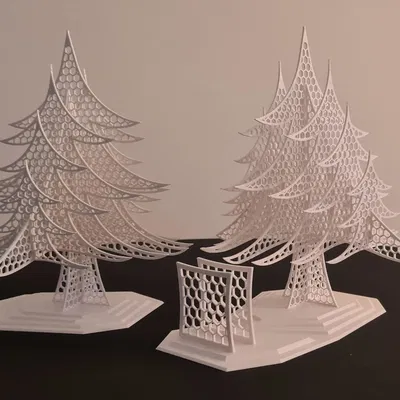 Cây Thông Giáng Sinh Hình Lục Giác