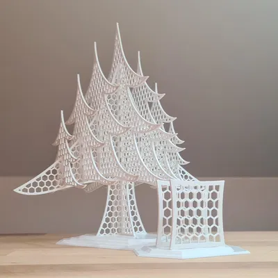 Cây Thông Giáng Sinh Hình Lục Giác