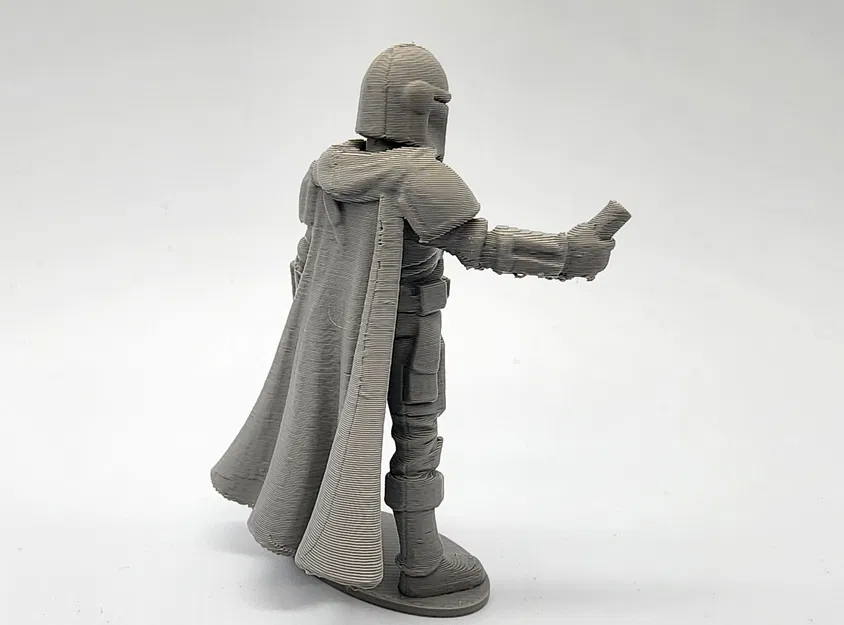 Mô Hình Mandalorian Mini kèm Darksaber bằng Sợi Nhựa - Image 4