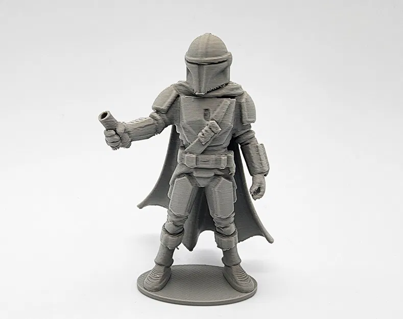 Mô Hình Mandalorian Mini kèm Darksaber bằng Sợi Nhựa - Image 6
