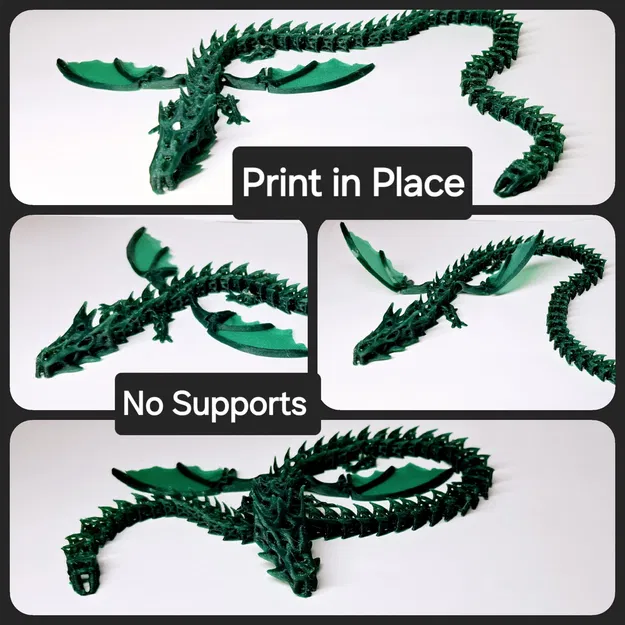 Rồng Bộ Xương Cánh In Liền - Image 1