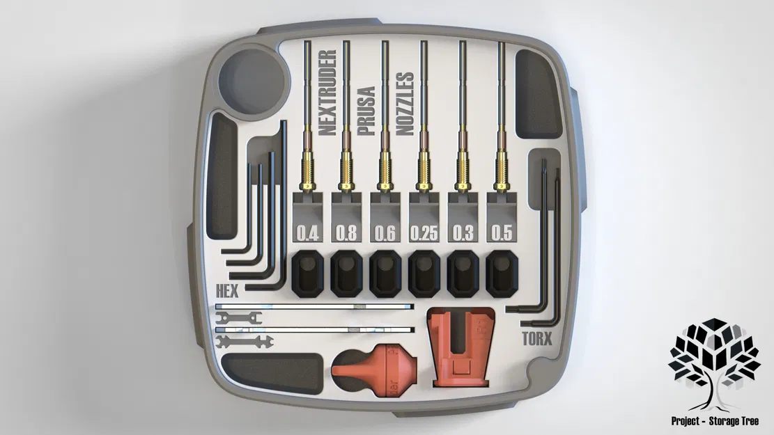 Storage Tree - Lá đựng đồ cho PRUSA Mk4 (Tương thích MMU3) - Image 1