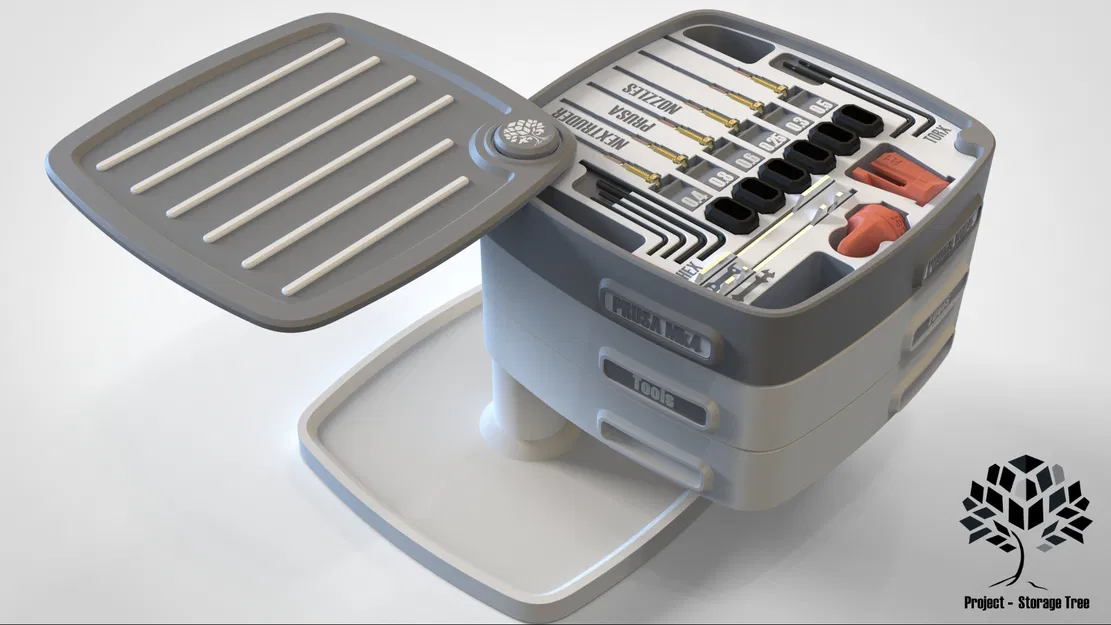 Storage Tree - Lá đựng đồ cho PRUSA Mk4 (Tương thích MMU3) - Image 5