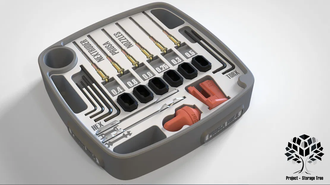 Storage Tree - Lá đựng đồ cho PRUSA Mk4 (Tương thích MMU3) - Image 7