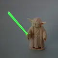 Mô hình Master Yoda Mini kèm Lightsaber bằng sợi nhựa - Thumbnail 2