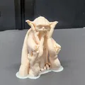Mô hình Master Yoda Mini kèm Lightsaber bằng sợi nhựa - Thumbnail 8
