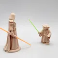 Mô hình Master Yoda Mini kèm Lightsaber bằng sợi nhựa - Thumbnail 9