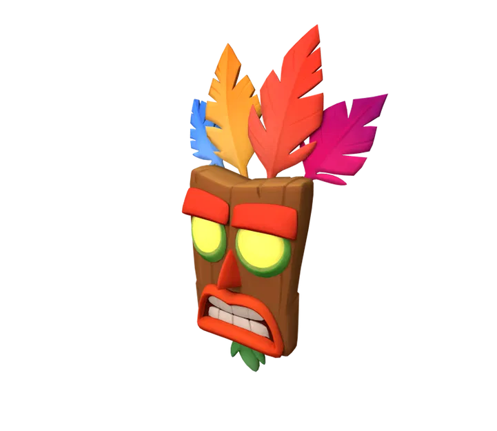 Mô Hình In 3D Aku Aku Từ Crash Bandicoot - Image 1