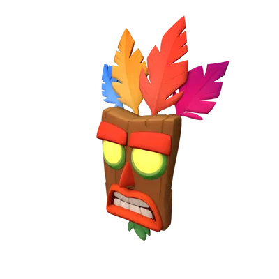 Mô Hình In 3D Aku Aku Từ Crash Bandicoot