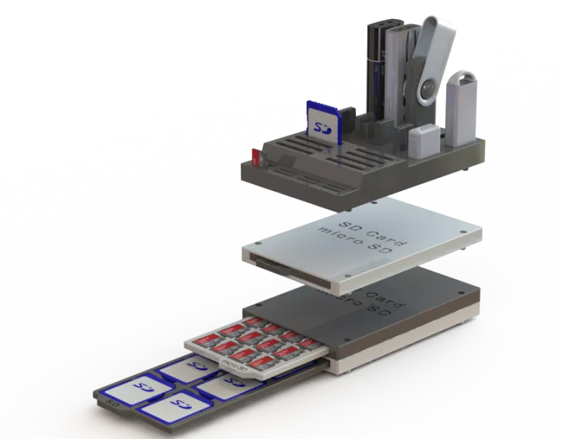 Hộp đựng thẻ SD & Micro SD kèm giá đỡ USB Stick - Image 2