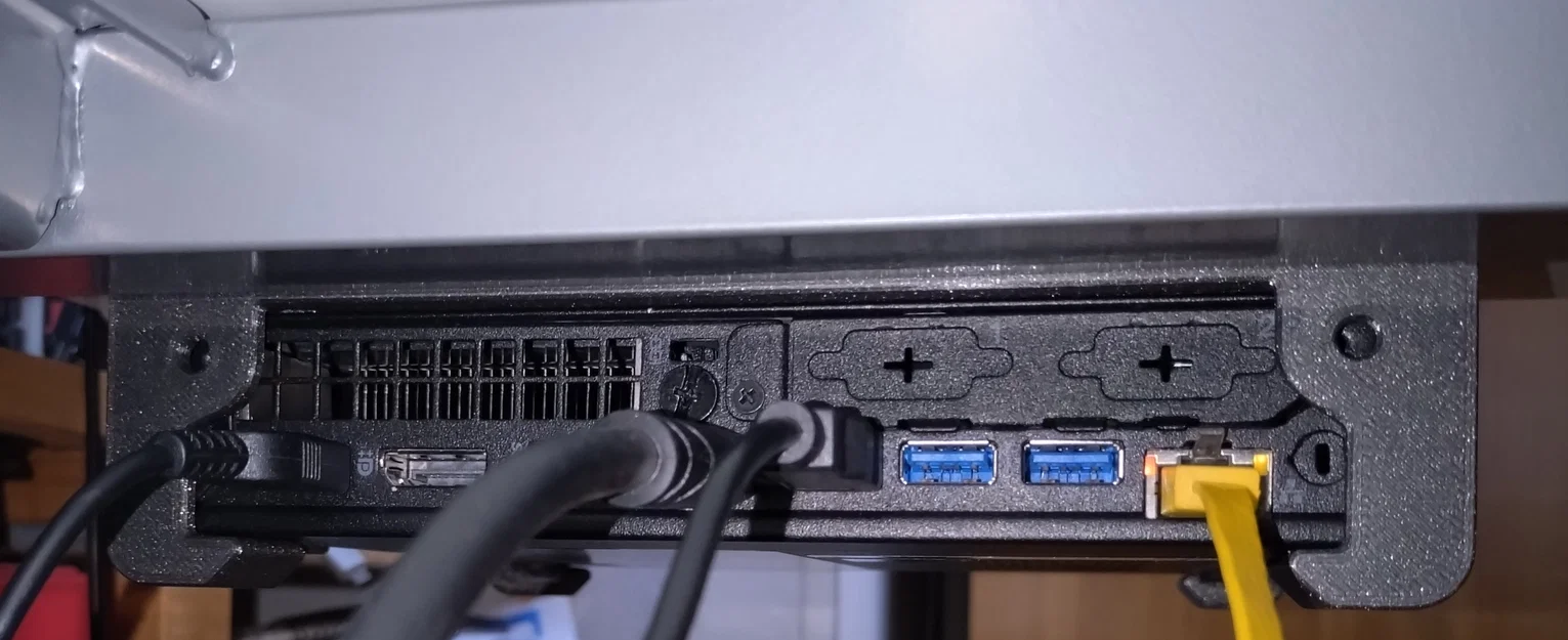 Giá đỡ Lenovo ThinkCentre Tiny M920q Gắn Dưới Bàn Có Offset - Image 2