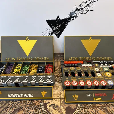 Aeon Trespass: Odyssey - Khay Lớn Đựng Tất Cả Token & Xúc Xắc