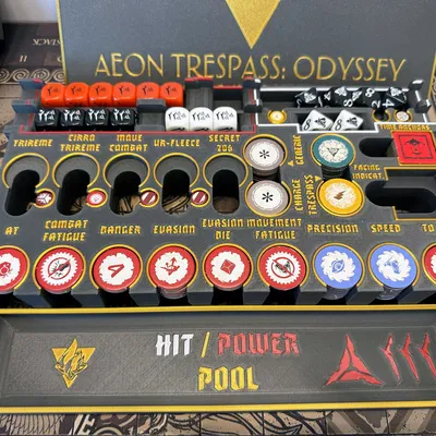 Aeon Trespass: Odyssey - Khay Lớn Đựng Tất Cả Token & Xúc Xắc