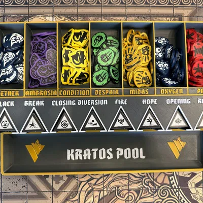 Aeon Trespass: Odyssey - Khay Lớn Đựng Tất Cả Token & Xúc Xắc