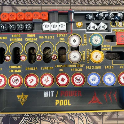 Aeon Trespass: Odyssey - Khay Lớn Đựng Tất Cả Token & Xúc Xắc