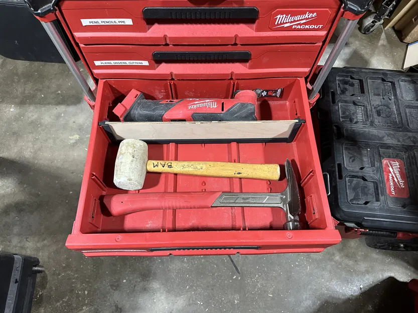 Bộ Chia Ngăn Kéo Rộng Milwaukee Packout 3 Ngăn - Image 2