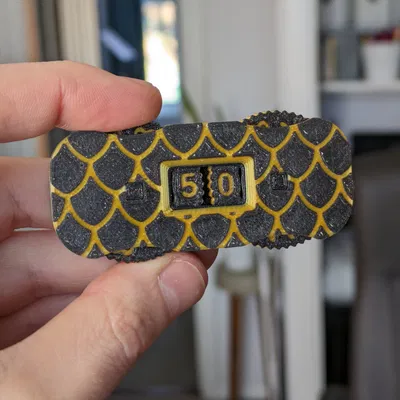 Bánh Xe Theo Dõi Sức Mạnh / Máu cho Board Game, In 3D Hoàn Toàn Không Cần Hỗ Trợ