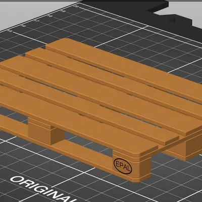 Mẫu kê ly bàn Euro Pallet MMU2S Tỉ lệ 1:10
