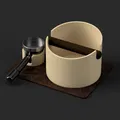 Hộp Đựng Cặn Cà Phê & Chân Đế Portafilter Cao Cấp - Thumbnail 1