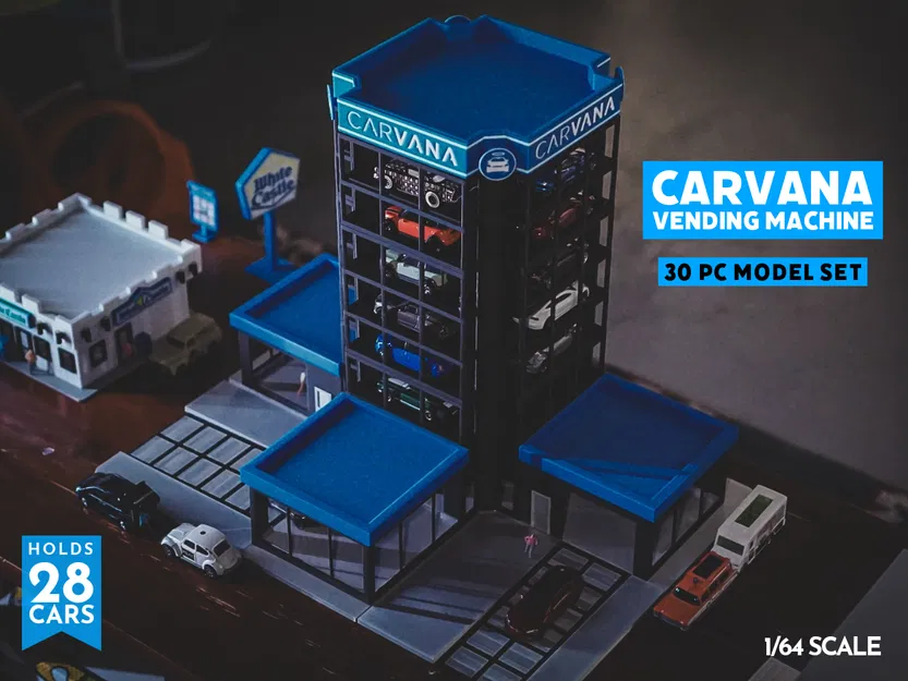 Carvana (Tỷ lệ 1:64) Showroom Cất giữ Xe Hot Wheels - Image 1