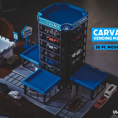 Carvana (Tỷ lệ 1:64) Showroom Cất giữ Xe Hot Wheels