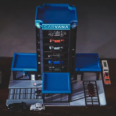 Carvana (Tỷ lệ 1:64) Showroom Cất giữ Xe Hot Wheels