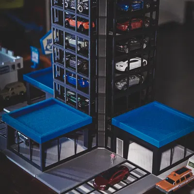 Carvana (Tỷ lệ 1:64) Showroom Cất giữ Xe Hot Wheels