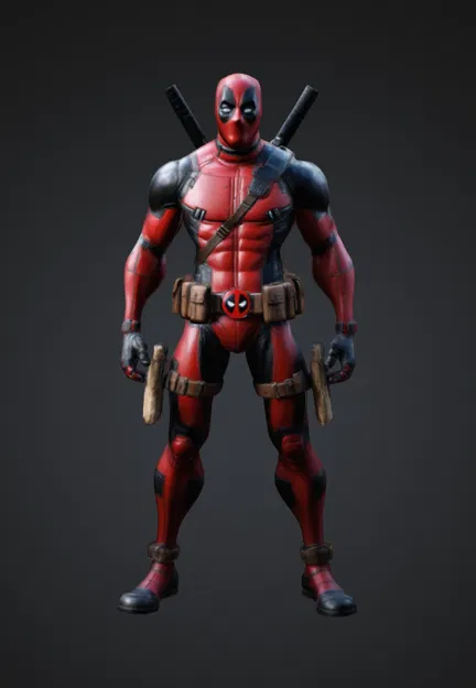 Mô hình 3D Deadpool - Image 1