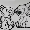 Trang trí tường Stitch và Angel - Thumbnail 1