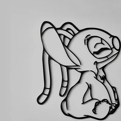 Trang trí tường Stitch và Angel