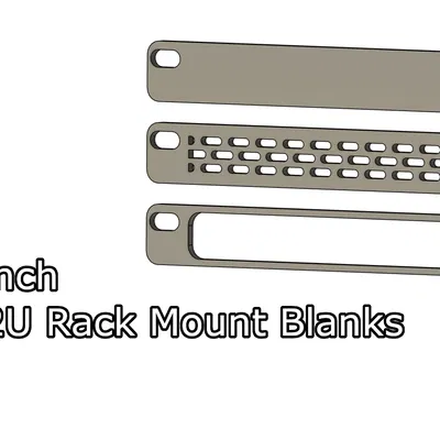 Tấm Che Rack Mount 1/2U 6 inch